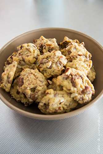 Cookies Chocolat au lait, Amandes et Raisins secs