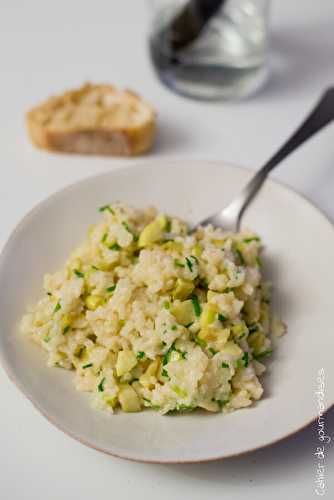 Risotto courgettes ciboulette