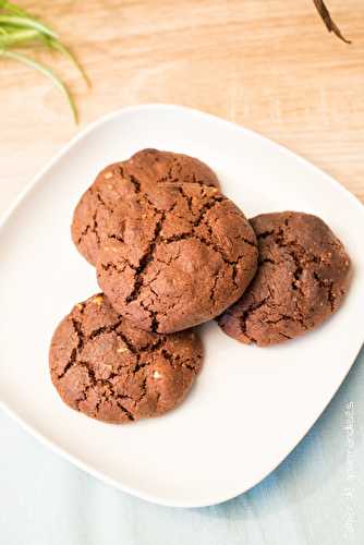 Cookies tout chocolat à la noisette