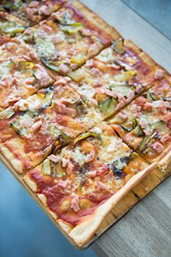 Pizza Jambon et Courgette