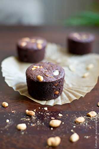 Muffins au cacao et cacahuètes salées