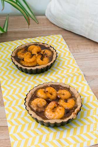 Tarte fine aux crevettes