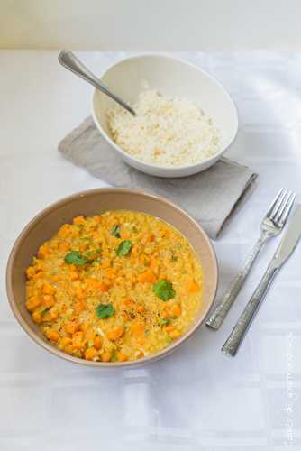 Dhal de lentilles corail et patates douces