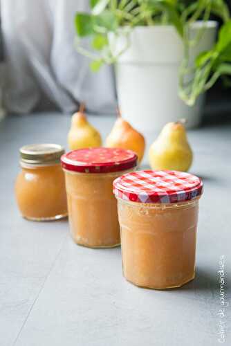 Confiture maison de poires