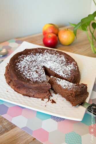 Fondant au chocolat à la compote de pommes (sans beurre)