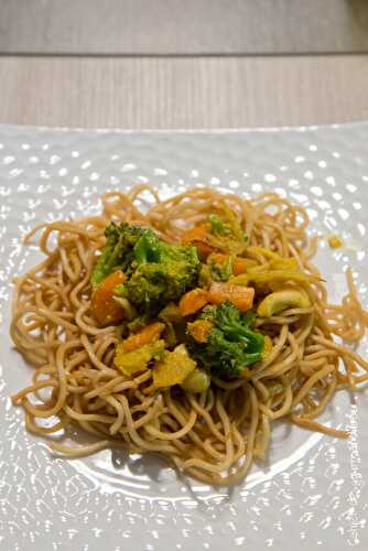 Pâtes fraiches aux brocolis et aux carottes (végétarien)