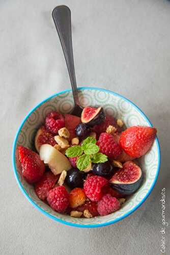 Ma salade de fruits colorée préférée de fin d’été