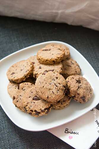 Biscuits millet, avoine et pépites de chocolat