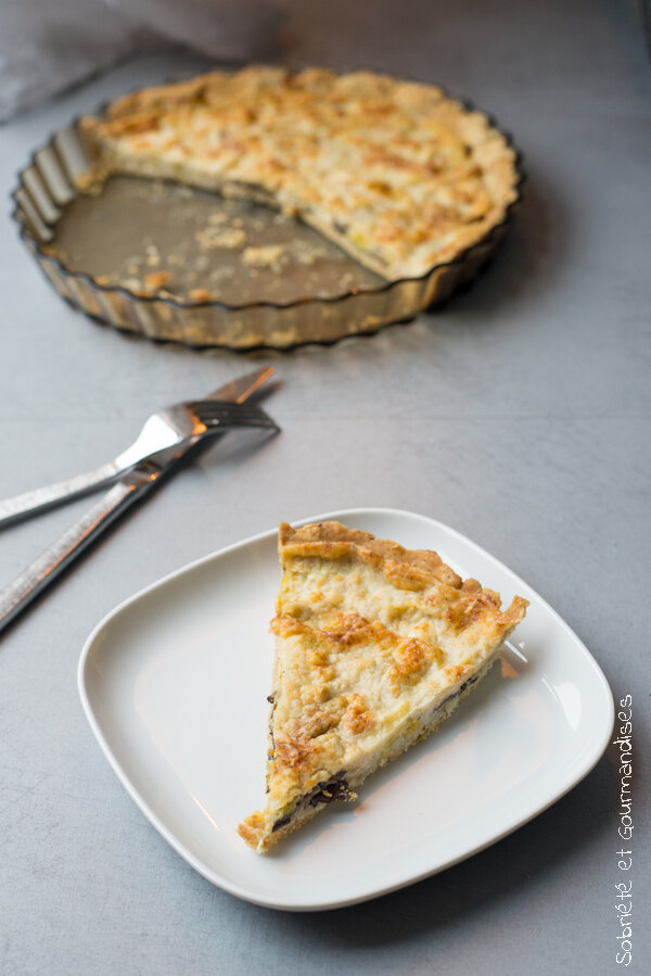 Quiche végétalienne aux poireaux