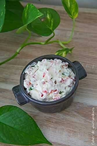 Tartinade de poivron et fromage frais