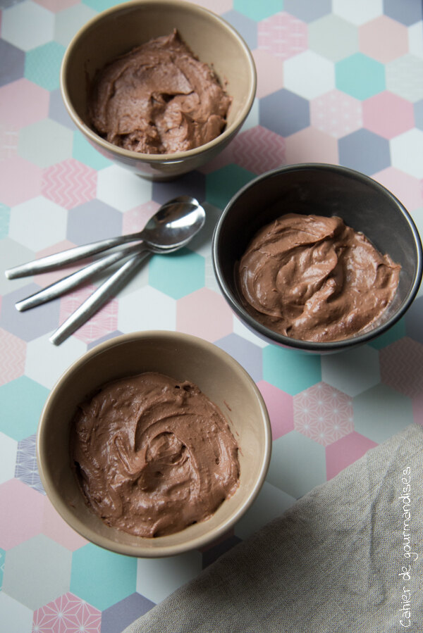 Mousse au chocolat végan au tofu soyeux