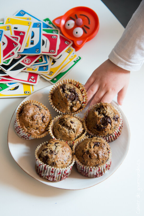 Muffins anti-gaspi à la peau de banane