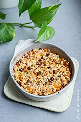 Crumble de légumes à la fêta