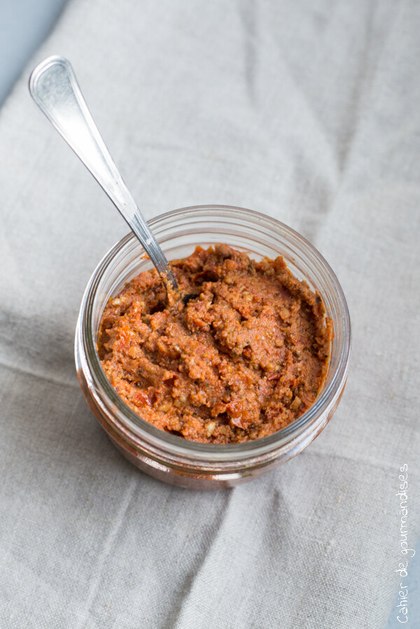 Tartinade de tomates séchées aux graines de tournesol