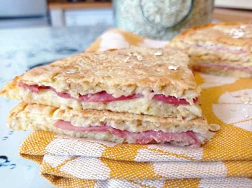 Galettes d'avoine, façon croque monsieur