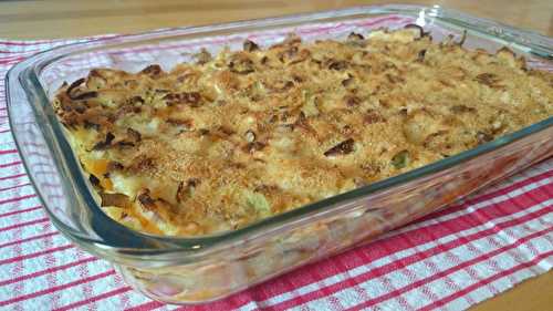 Gratin de citrouille & poireau au gorgonzola