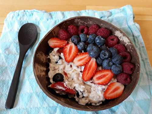 Porridge aux fruits rouges