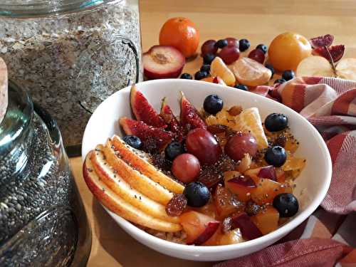 Porridge aux saveurs & couleurs d'automne