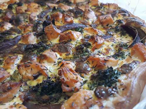 Quiche saumon & brocoli