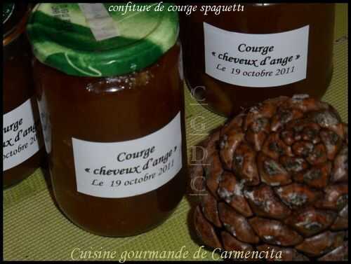 Confiture courge spaghetti (cheveux d'anges)