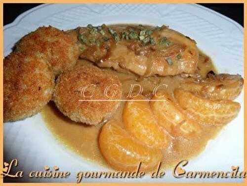 Escalope de poulet au miel et aux clémentines  - Cuisine Gourmande De Carmencita