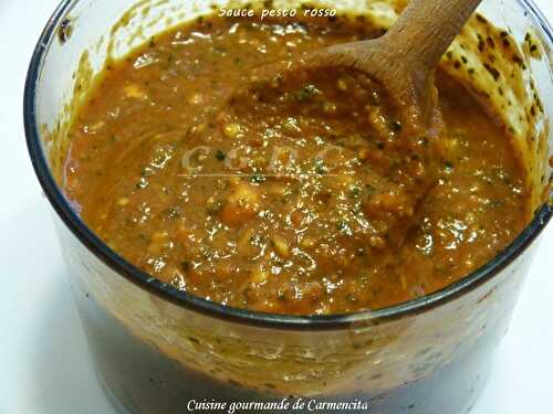 Sauce Pesto de tomate ou Pesto rosso  - Cuisine Gourmande De Carmencita