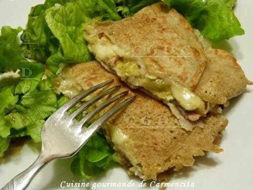 Galette de Sarrasin à la raclette et fondue d'endives