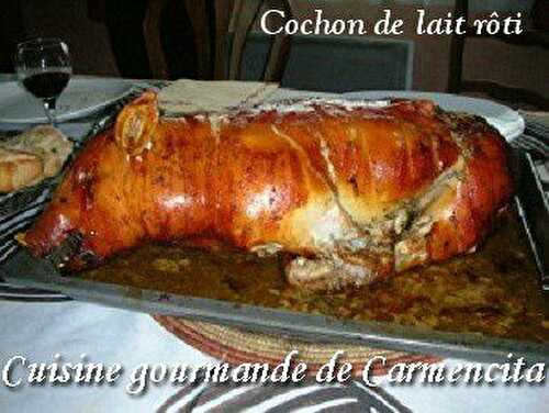 Cochon de lait rôti au four