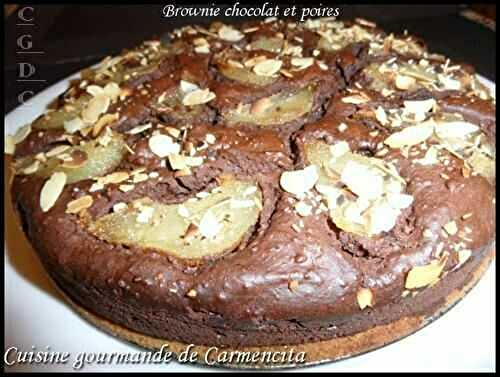 Brownie chocolat et poires