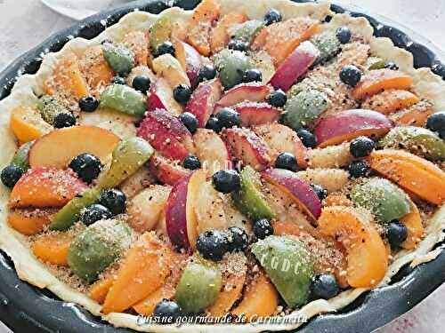 Tarte aux fruits d'été 
