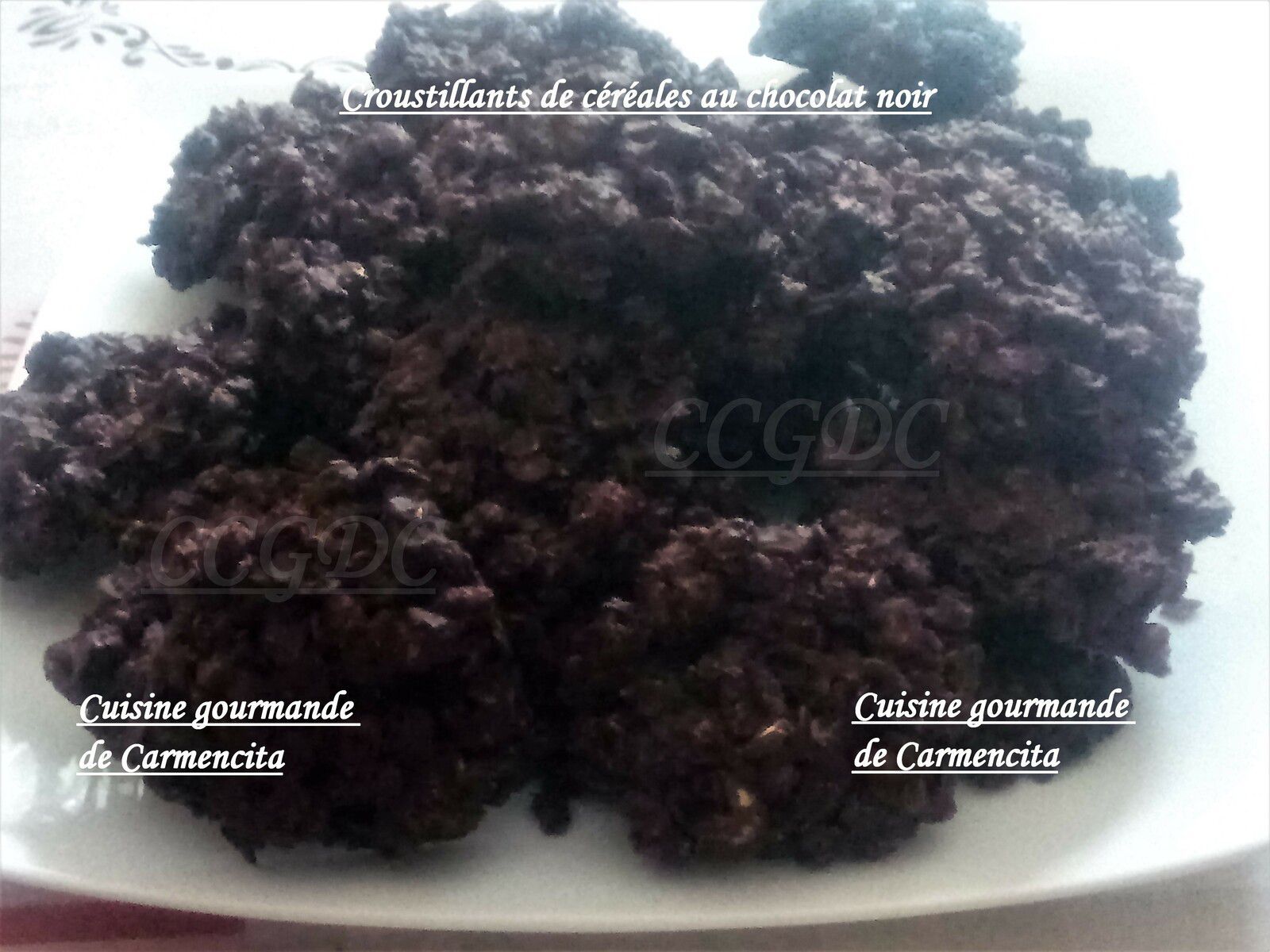 Croustillant de céréales au chocolat noir 