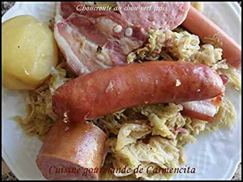 Choucroute au chou vert frais 