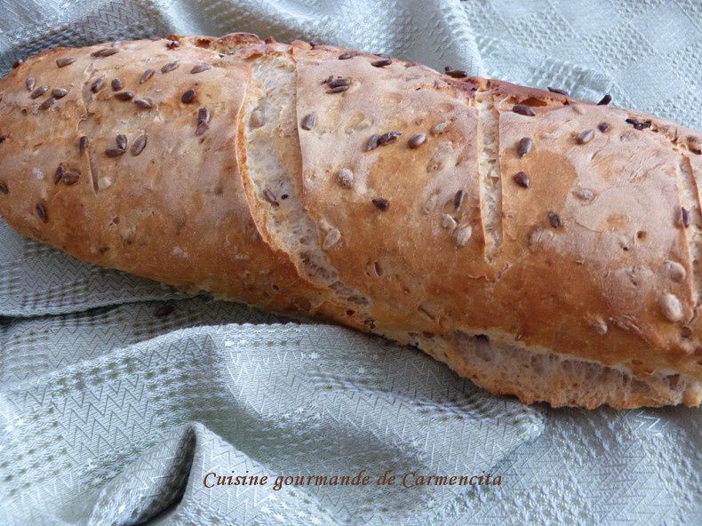 Pain au levain Bichon aux graines de tournesol