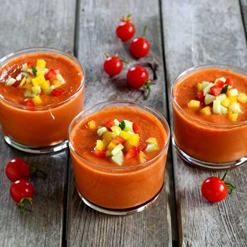 Gaspacho andalou traditionnel