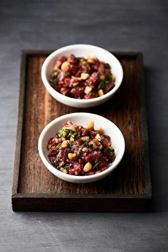 Tartare de boeuf aux épices cajun