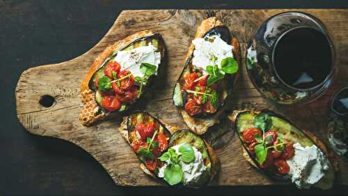 Tartines aux légumes du soleil