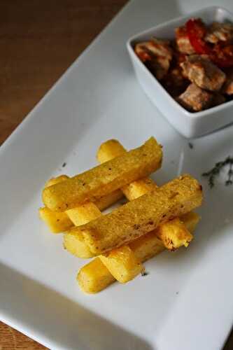 Frites de polenta aux noisettes