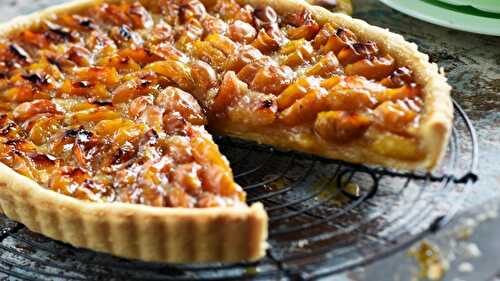 Tarte aux mirabelles et amandes