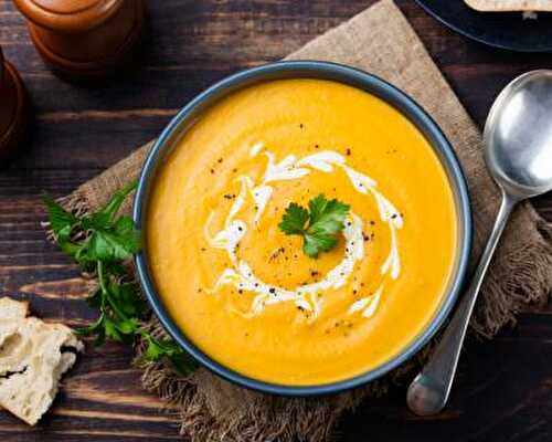 Velouté de carottes au lait de coco