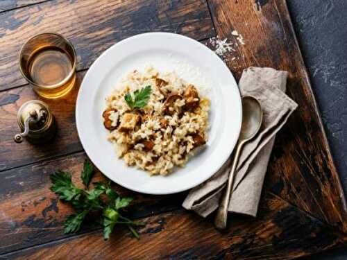 Risotto aux champignons des bois