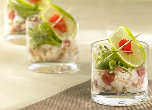 Tartare de langoustines au Serrano