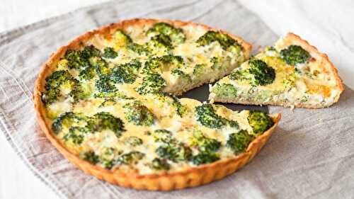 Quiche au brocolis et fromage