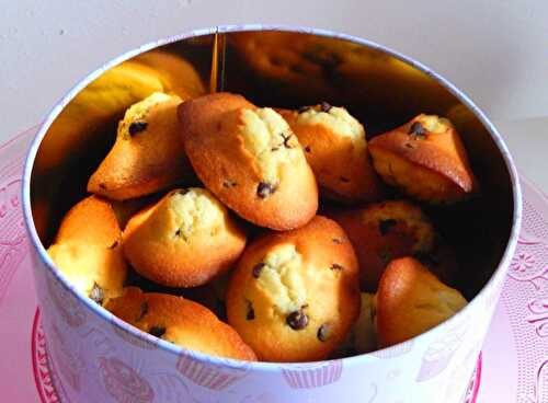 Madeleines aux pépites de chocolat