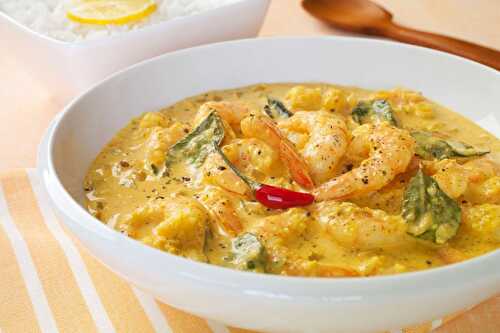 Curry de gambas thaï