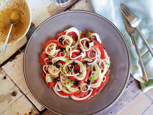 Salade de tomates et fenouil