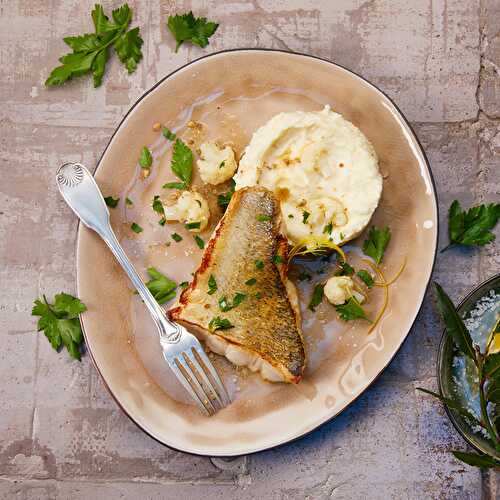 Filets de sandre rôti et choux fleur