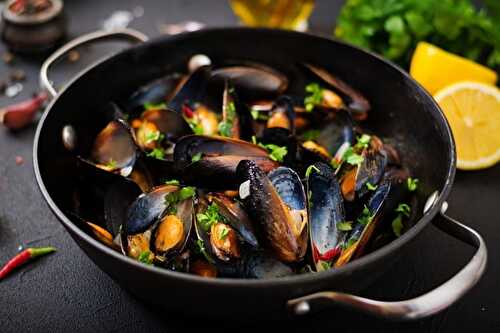 Moules marinières pimentées