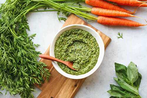 Pesto De Fanes De Carottes -