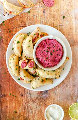 Empanadas au fromage végétal de betterave