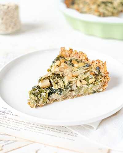 Quiche poireaux et flocons d'avoine